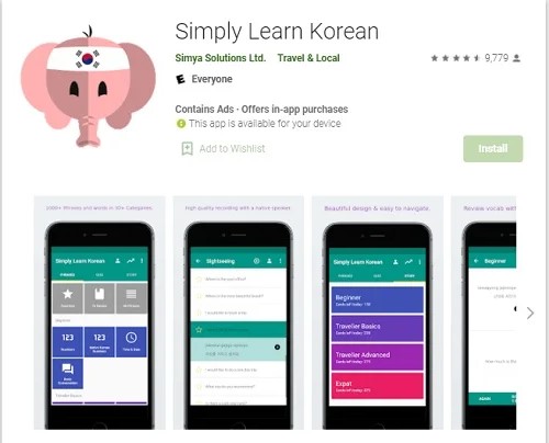 aplikasi belajar bahasa korea terbaik gratis