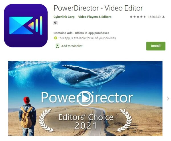 power director aplikasi edit video android terbaik tanpa watermark