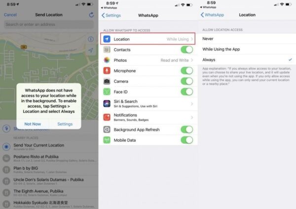 Cara Mengaktifkan Fitur Share Lokasi WhatsApp
